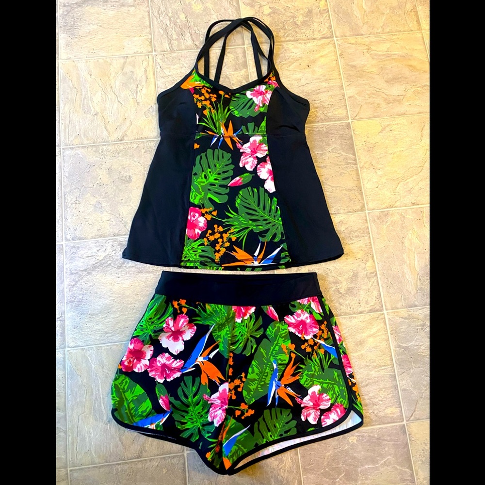 Denim & Company Beach Two Piece Set